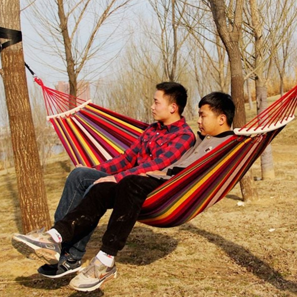 휴대용 2인용 해먹 접이식 캠핑 해먹 야외 그물 - 상품 이미지