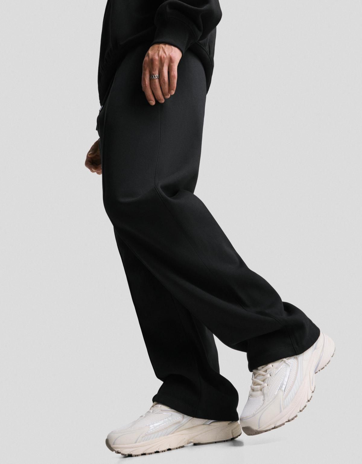 버쉬카 미니멀 와이드핏 와이드 팬츠 5495/190 BLACK - 상품 이미지