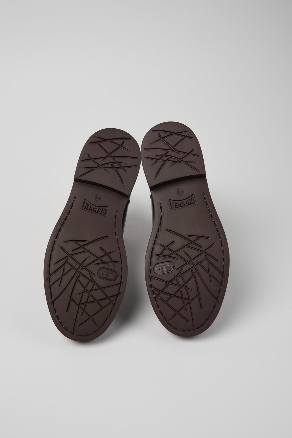 캠퍼 프리미엄 브라운 레더 남성 첼시부츠 Dean K300492-002 BROWN - 상세 이미지 5