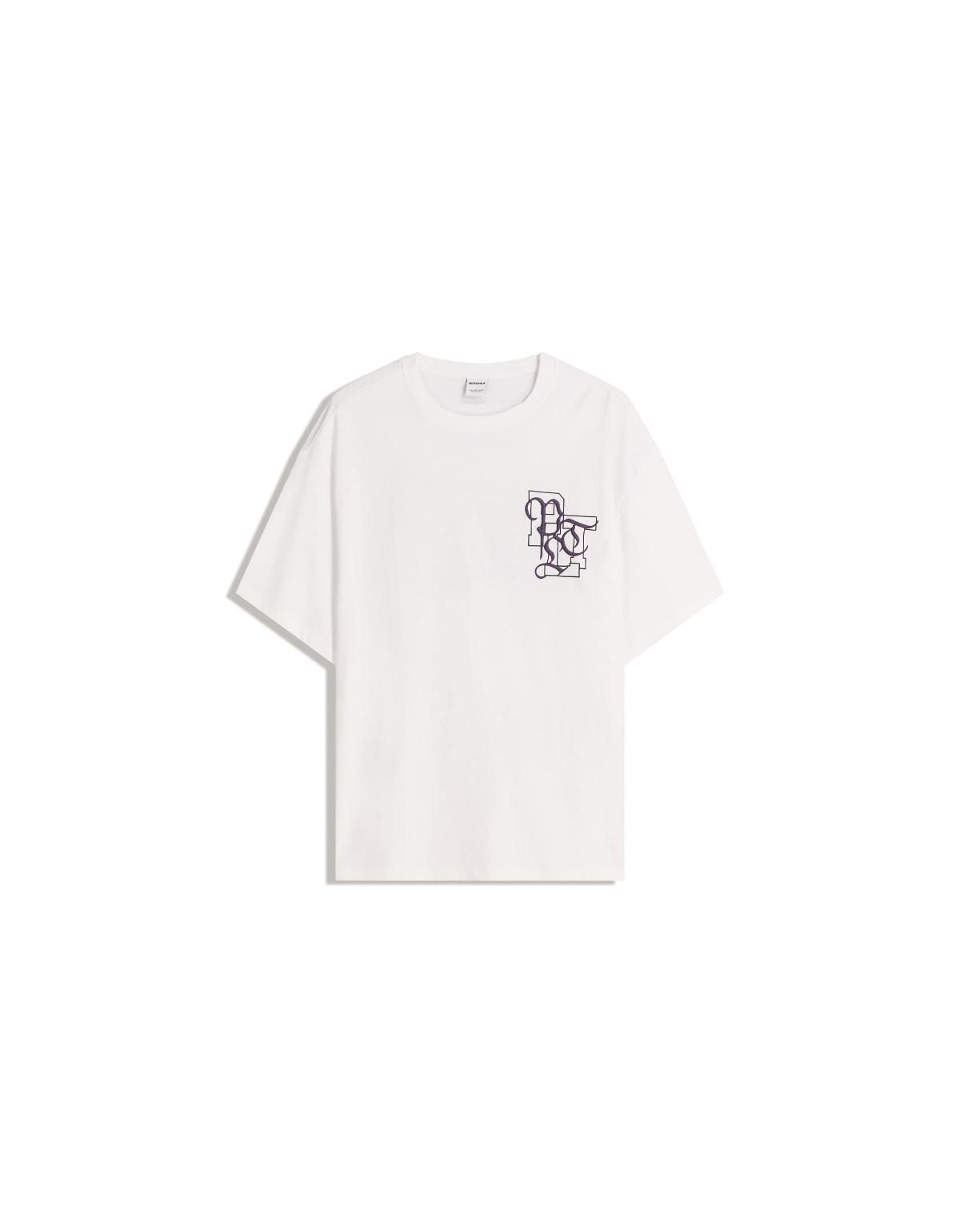 버쉬카 스트리트 그래픽 프린트 반팔 티셔츠 8078/112 OFF WHITE - 상세 이미지 2