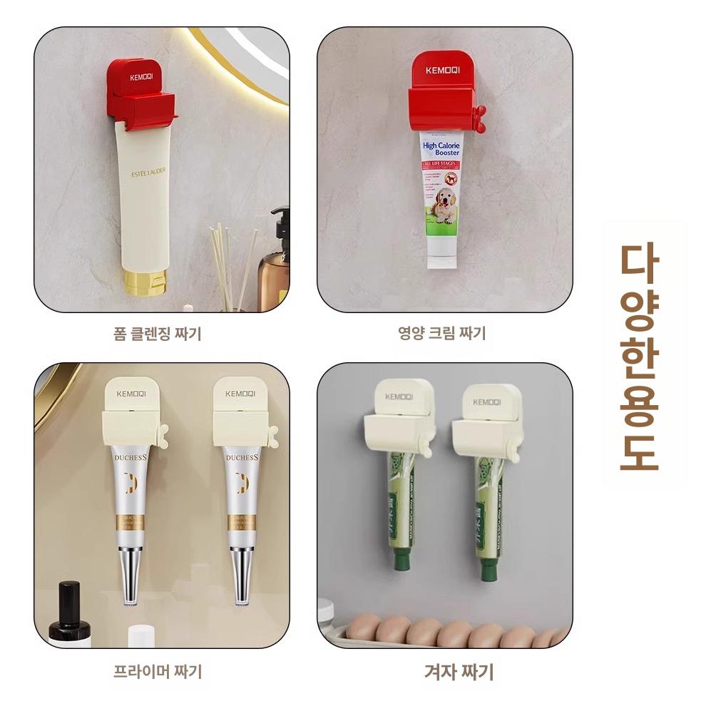 가정용 자동 치약 짜개 튜브 디스펜서 핸드크림 짜기 소시지 노즐 화이트 1개 - 상세 이미지 5