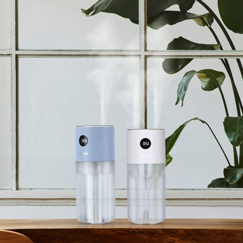 한경희 무선 듀얼가습기 초음파 무드등 탁상용 간편세척 차량용 가습기 HTM-800C