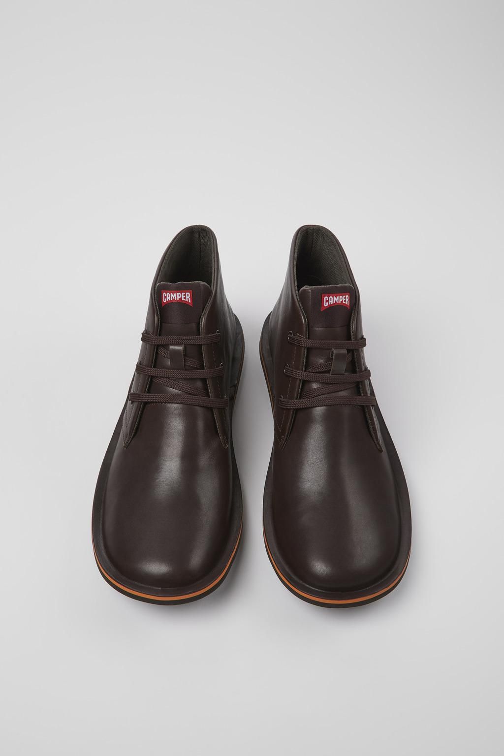 캠퍼 브라운 가죽 남성 앵클부츠 Beetle 36530-060 BROWN - 상세 이미지 4