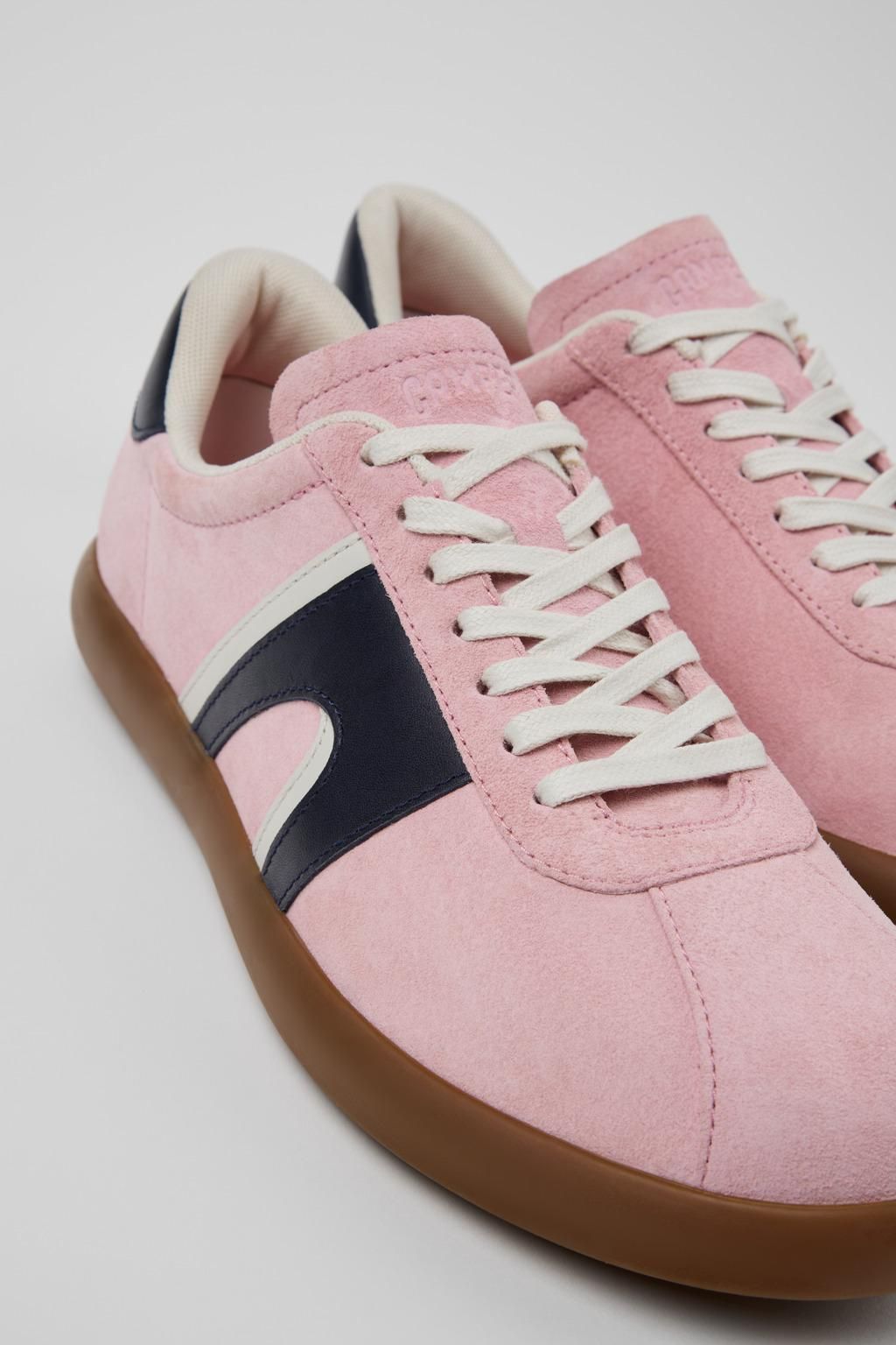 캠퍼 멀티컬러 누벅 남성 스니커즈 Pelotas Soller K100937-016 PINK - 상세 이미지 2