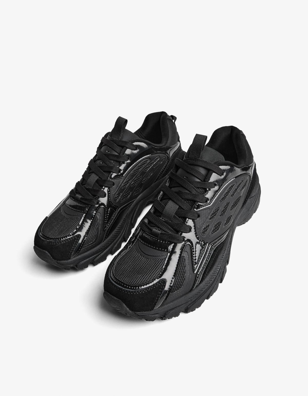 버쉬카 캐주얼 멀티피스 테크니컬 스니커즈 2314/664 BLACK - 상세 이미지 4