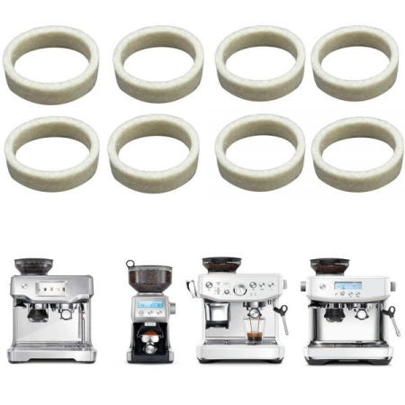 [해외]Breville 브레빌 에스프레소 머신 그라인더용 8피스 펠트 와셔 교체품 - BES870/BES876/BES878/BES880/BES980/BCG820 모델과 호환, 그라