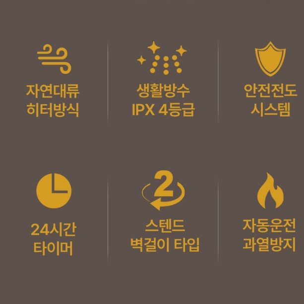 벽걸이겸용 전기컨벡터히터 경비실난방기 방수 화장실방열기 - 상세 이미지 5