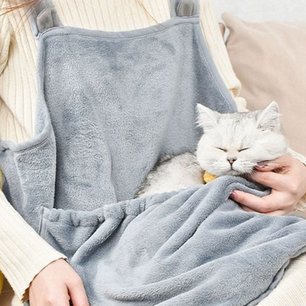 반려동물 고양이 그루밍 앞치마 강아지 고양이 캥거루 앞치마 안김 - 상품 이미지