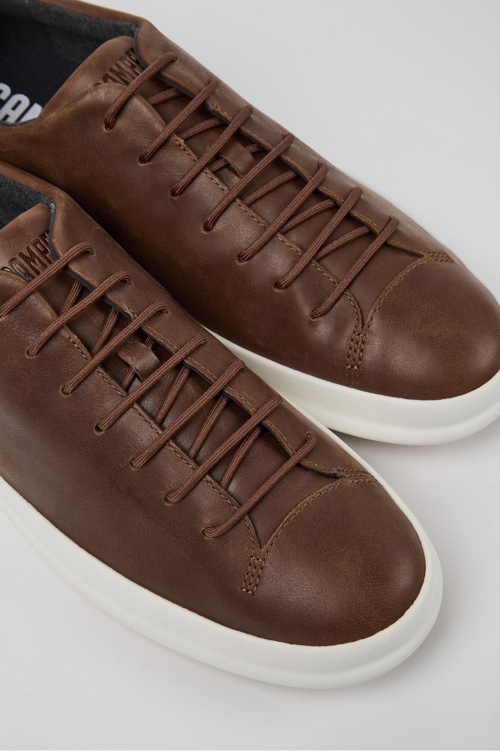 캠퍼 브라운 캐주얼 레더 스니커즈 Chasis K100373-023 BROWN - 상세 이미지 2