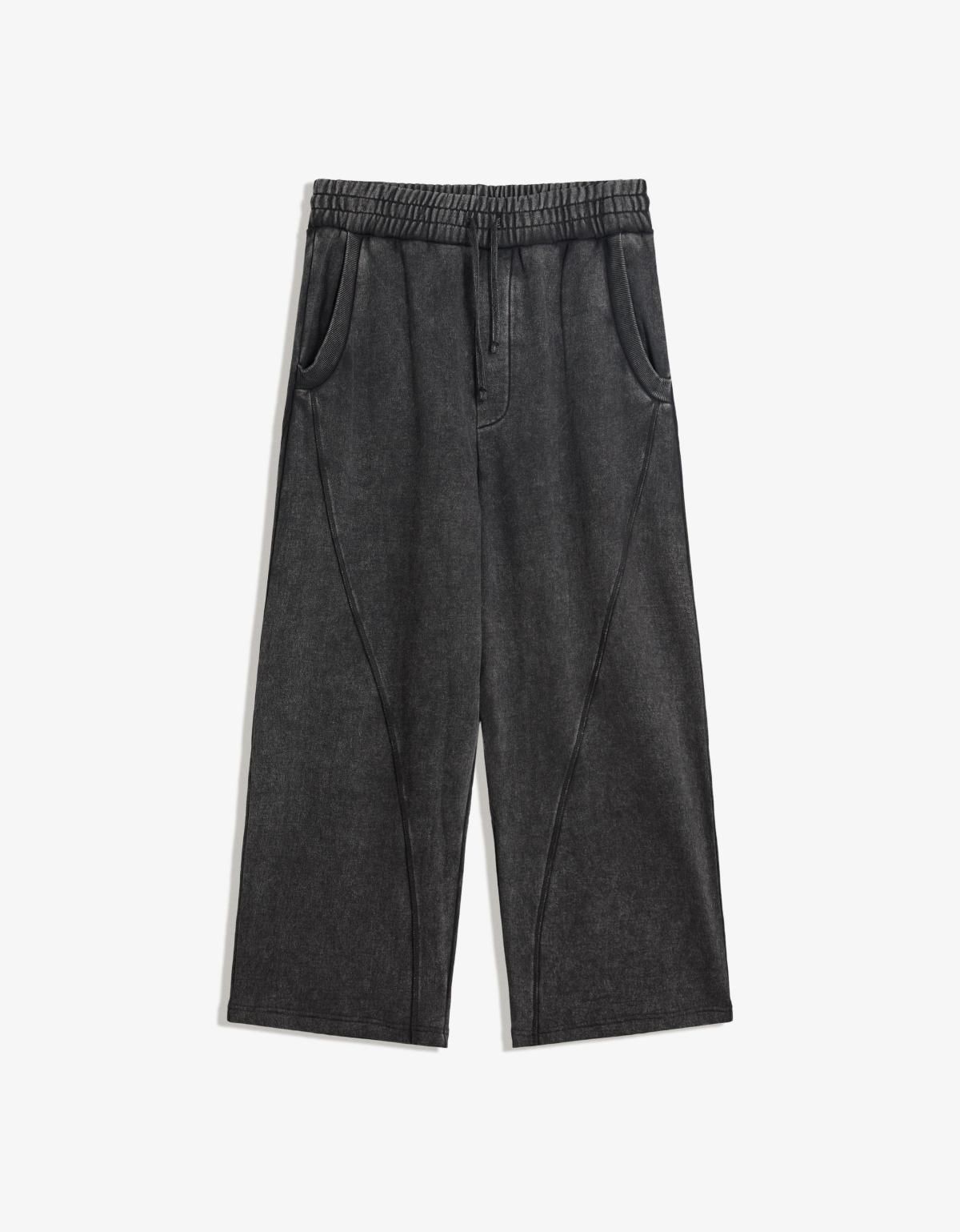버쉬카 워시드 와이드 배기 데님 팬츠 5496/478 GREY - 상세 이미지 2