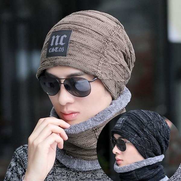 방한 남성 비니 넥 워머 니트 남자 비니 - 상품 이미지