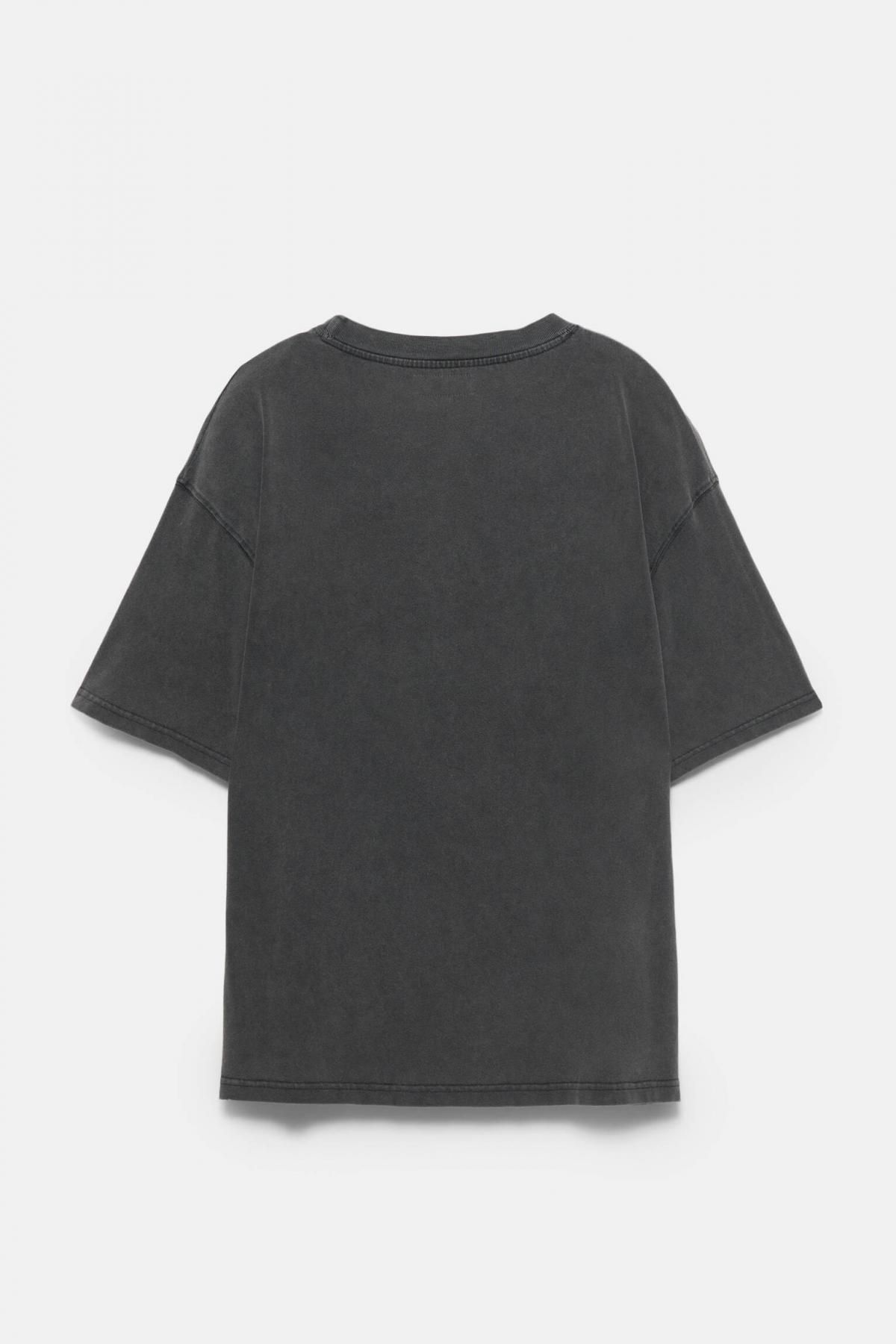 풀앤베어 스타 레터링 그래픽 프린트 반팔 티셔츠 7152/308 FADED BLACK - 상세 이미지 3