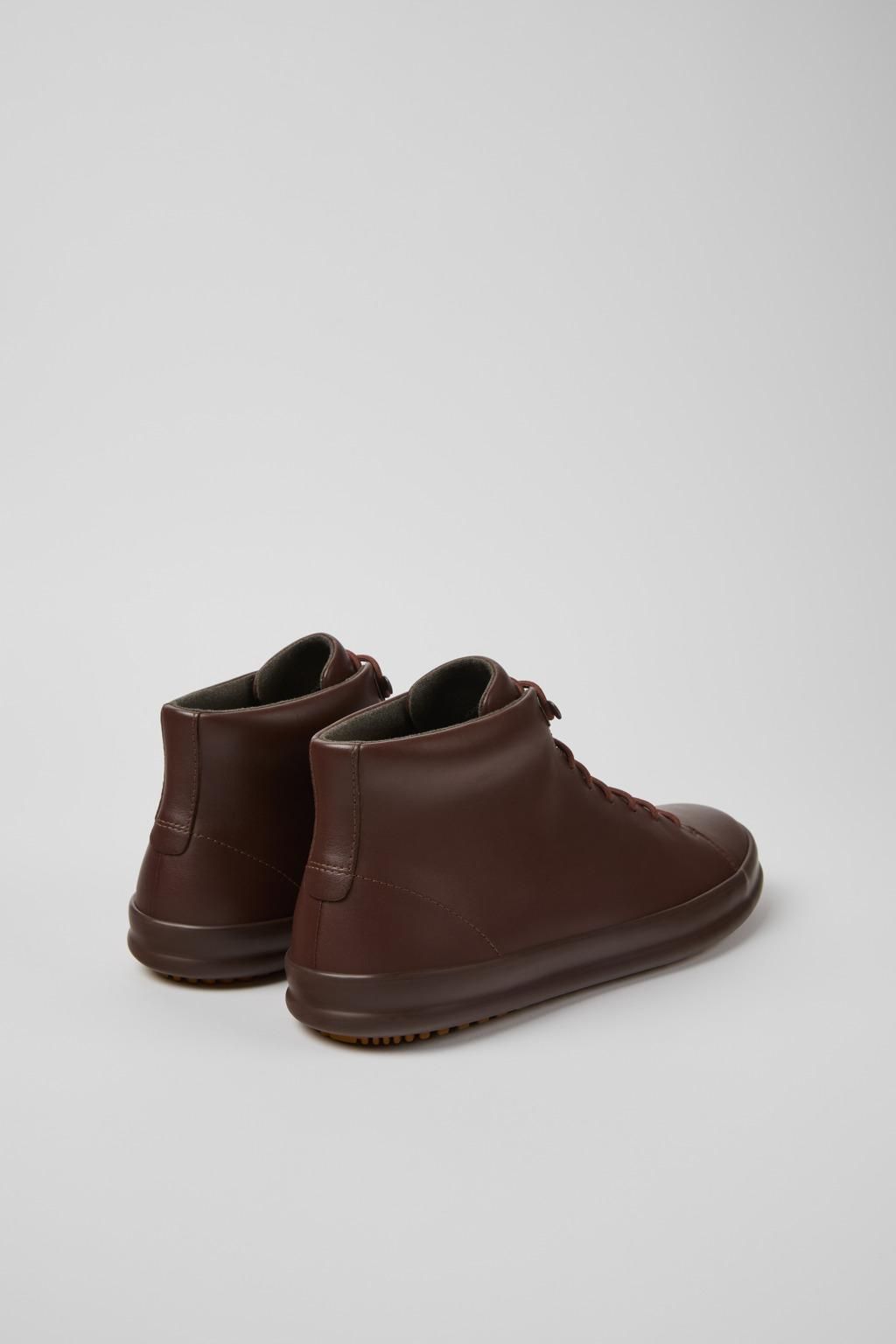 캠퍼 브라운 레더 캐주얼 남성 앵클부츠 Chasis K300236-022 BROWN - 상세 이미지 3