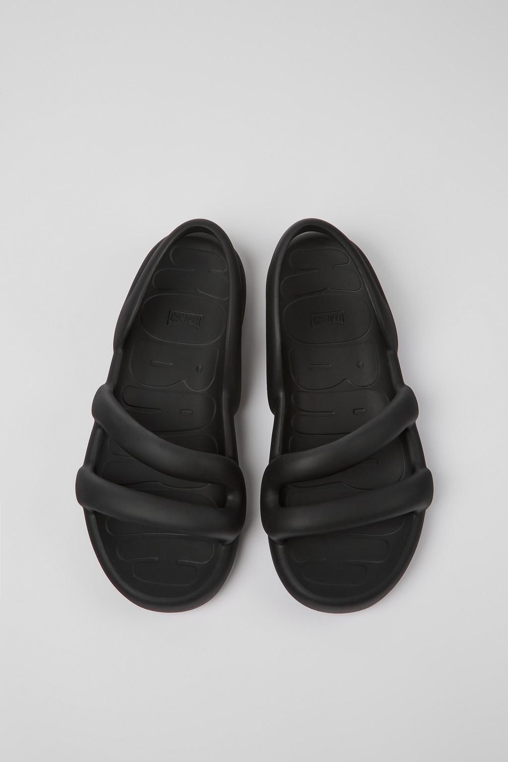캠퍼 블랙 경량 남성 플랫 샌들 Kobarah K100957-001 BLACK - 상세 이미지 4
