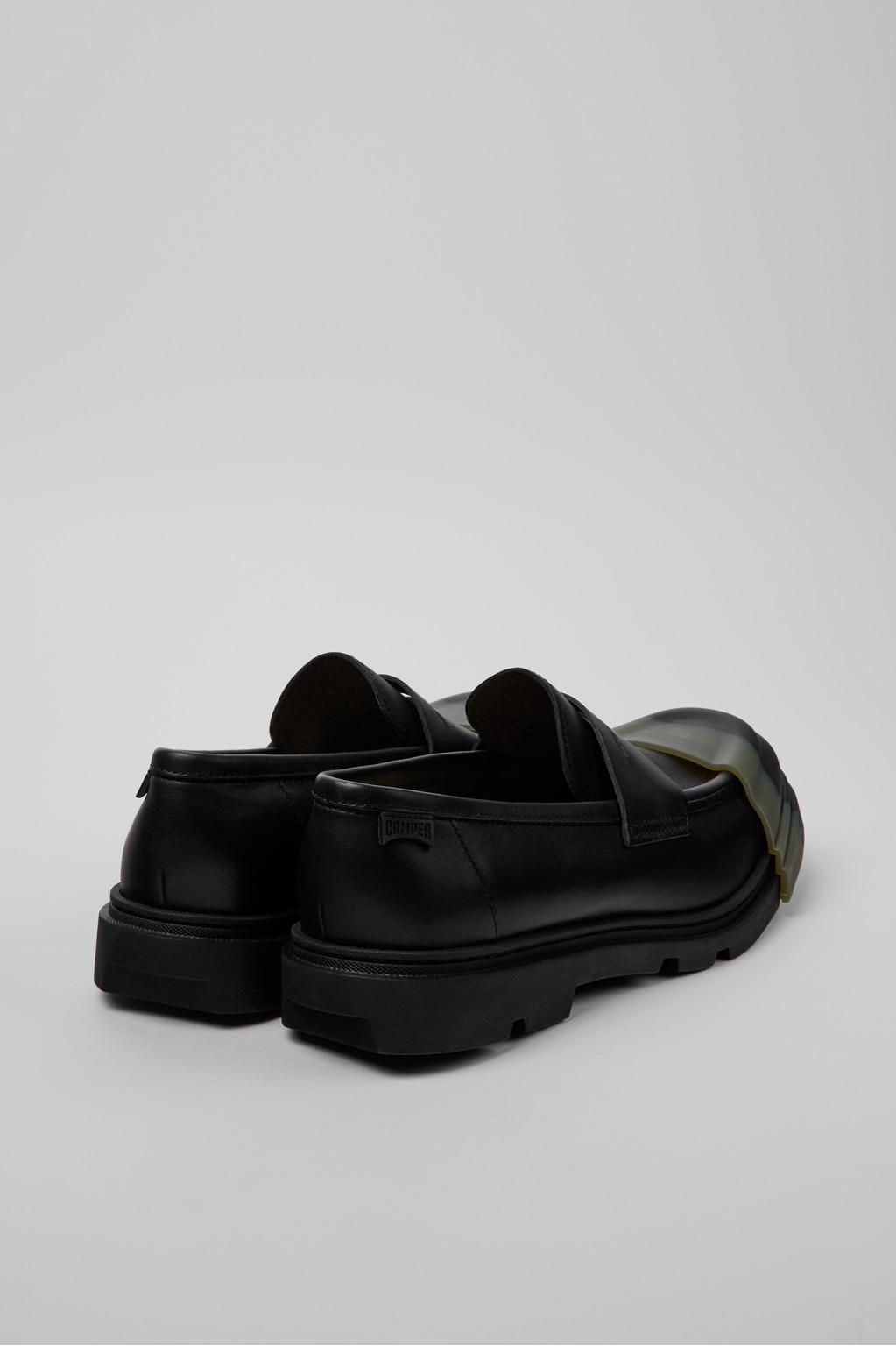 캠퍼 블랙 레더 모카신 Junction K100956-006 BLACK - 상세 이미지 3
