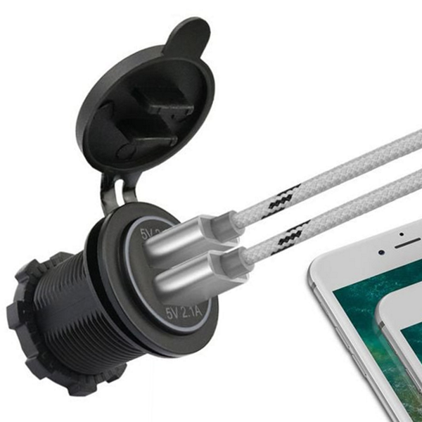 고속 차량용 usb 충전기 방수 캠핑카 usb 매립형 - 상품 이미지