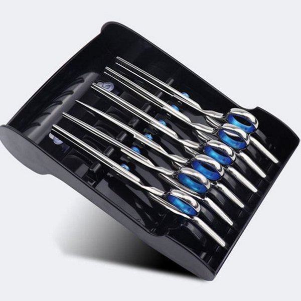 전문가용 미용실 가위 정리대 탁상용 가위 정리대 트레이 보관함 - 상품 이미지