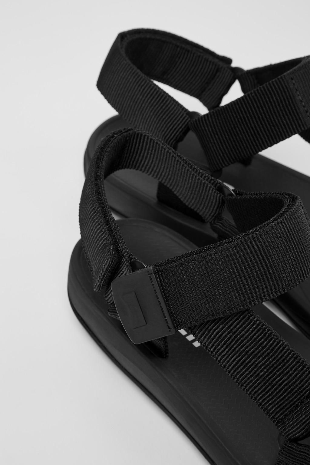 캠퍼 블랙 스포츠 스트랩 샌들 Match K100539-001 BLACK - 상세 이미지 2