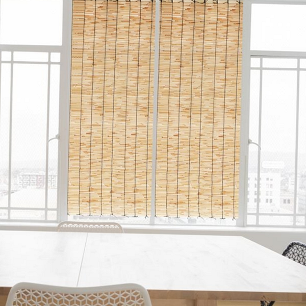 인테리어 자연 소재발 가리개 창문 갈대발 천연발