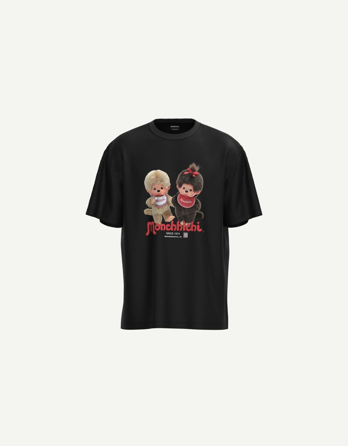 버쉬카 몬치치 그래픽 디지털 필터 반팔 티셔츠 2353/856 BLACK - 상세 이미지 5