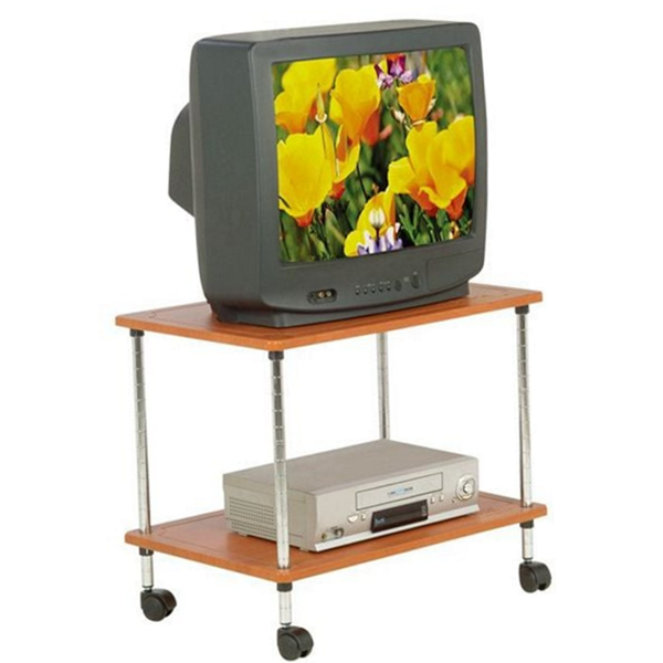 체리 tv 선반 바퀴형 2단 tv 선반 국산 침실 - 상품 이미지