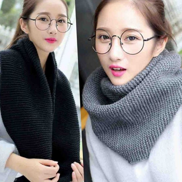 데일리 여성 니트 목도리 레이어드 여성 겨울 목도리 따뜻한 - 상품 이미지
