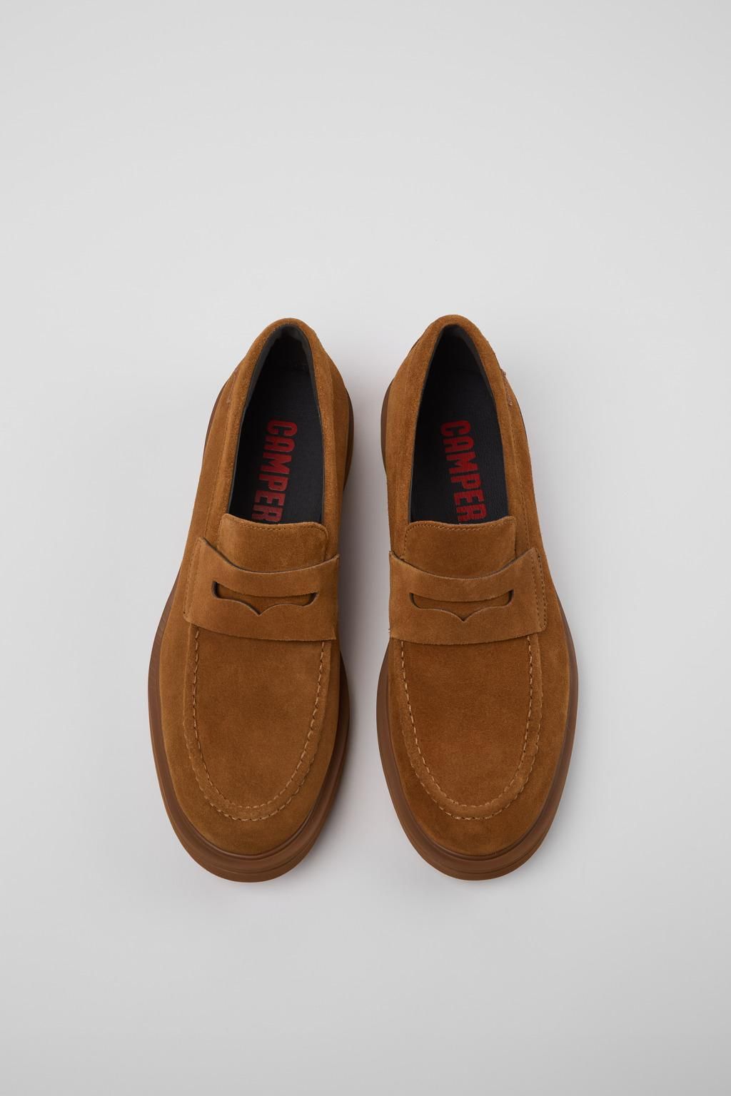 캠퍼 클래식 누벅 브라운 남성 로퍼 Norman K101001-004 BROWN - 상세 이미지 4