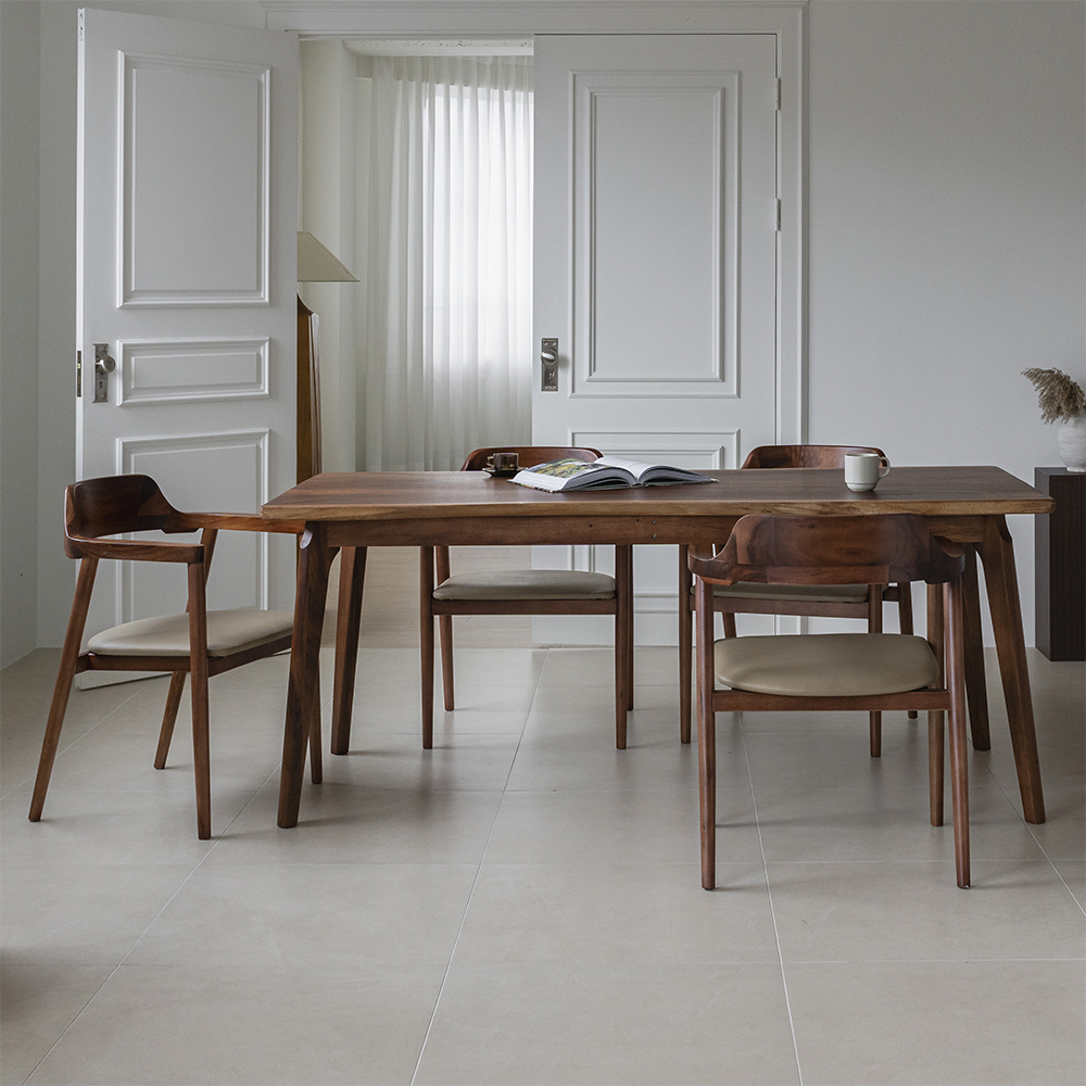 레스토I 우드슬랩 원목 카페 식탁 테이블 4인용 6인용