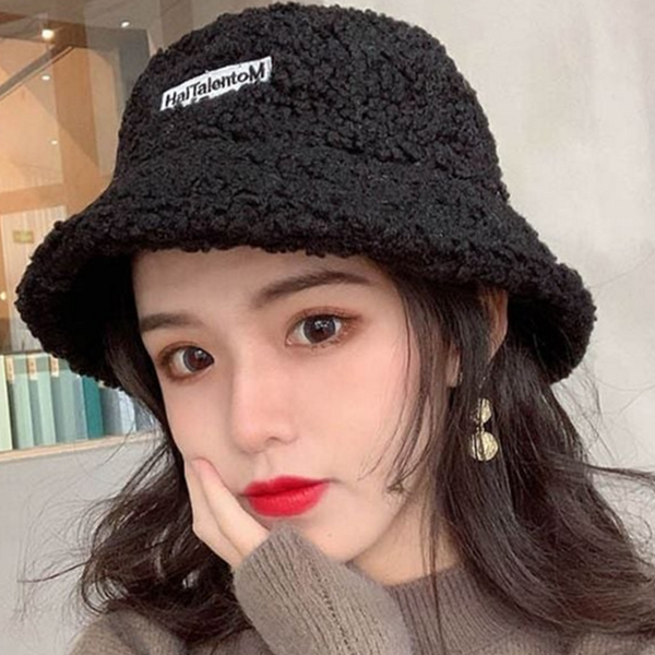 데일리 여자 벙거지 모자 뽀글이 겨울 벙거지 모자 양털 - 상품 이미지