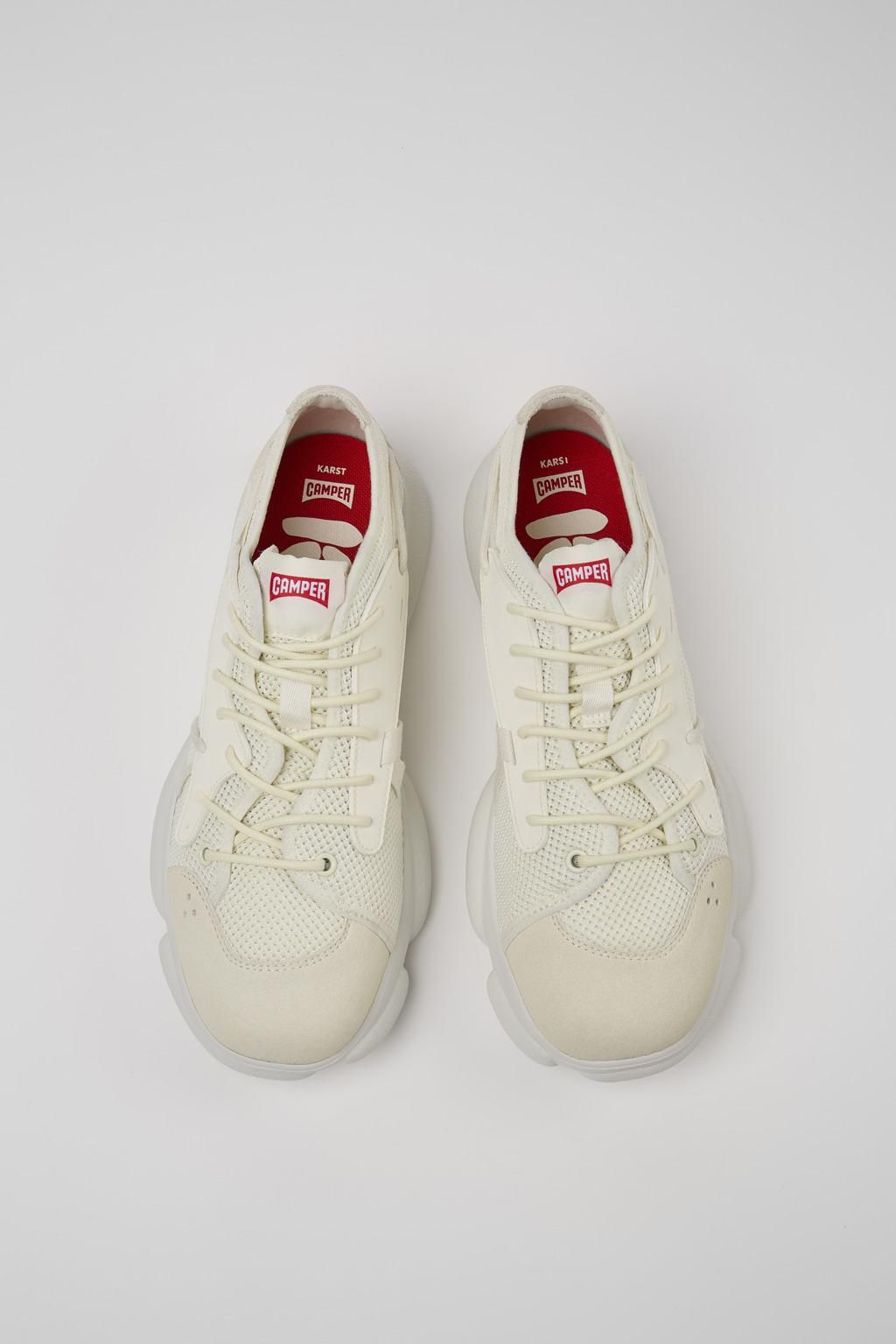 캠퍼 테크니컬 화이트 스니커즈 Karst K100972-007 WHITE - 상세 이미지 4