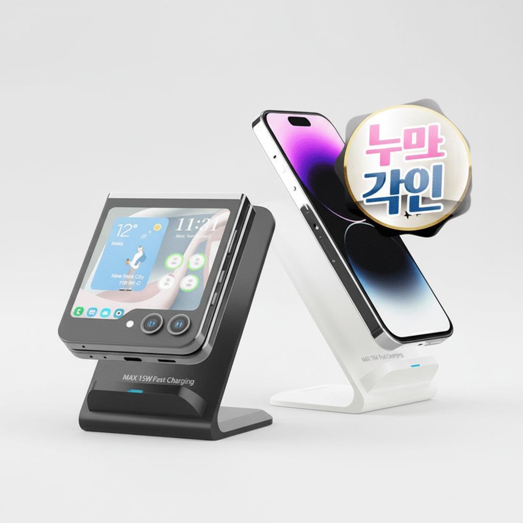 무선충전기 고속무선충전기 어반위즈 15W 무선 충전기 급속무선충전기 아이폰무선충전기 갤럭시무선충전기 - 상품 이미지
