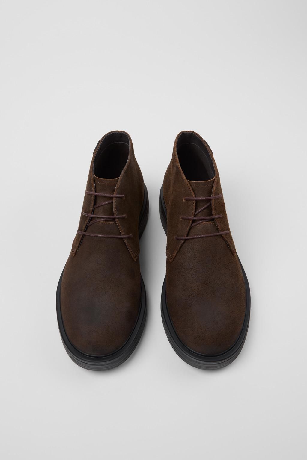 캠퍼 브라운 누벅 남성 앵클부츠 Dean K300493-006 BROWN - 상세 이미지 4