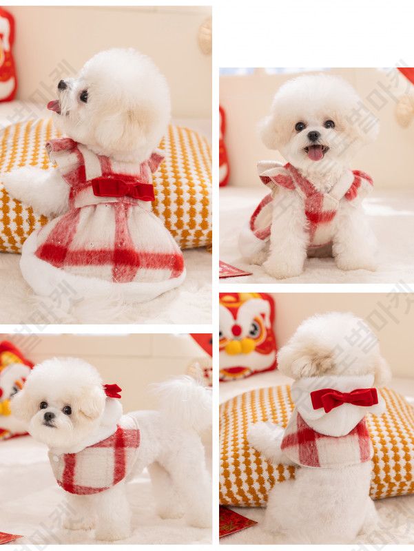강아지 크리스마스옷 산타옷 고양이 반려견 루돌프 코스튬 - 상세 이미지 5