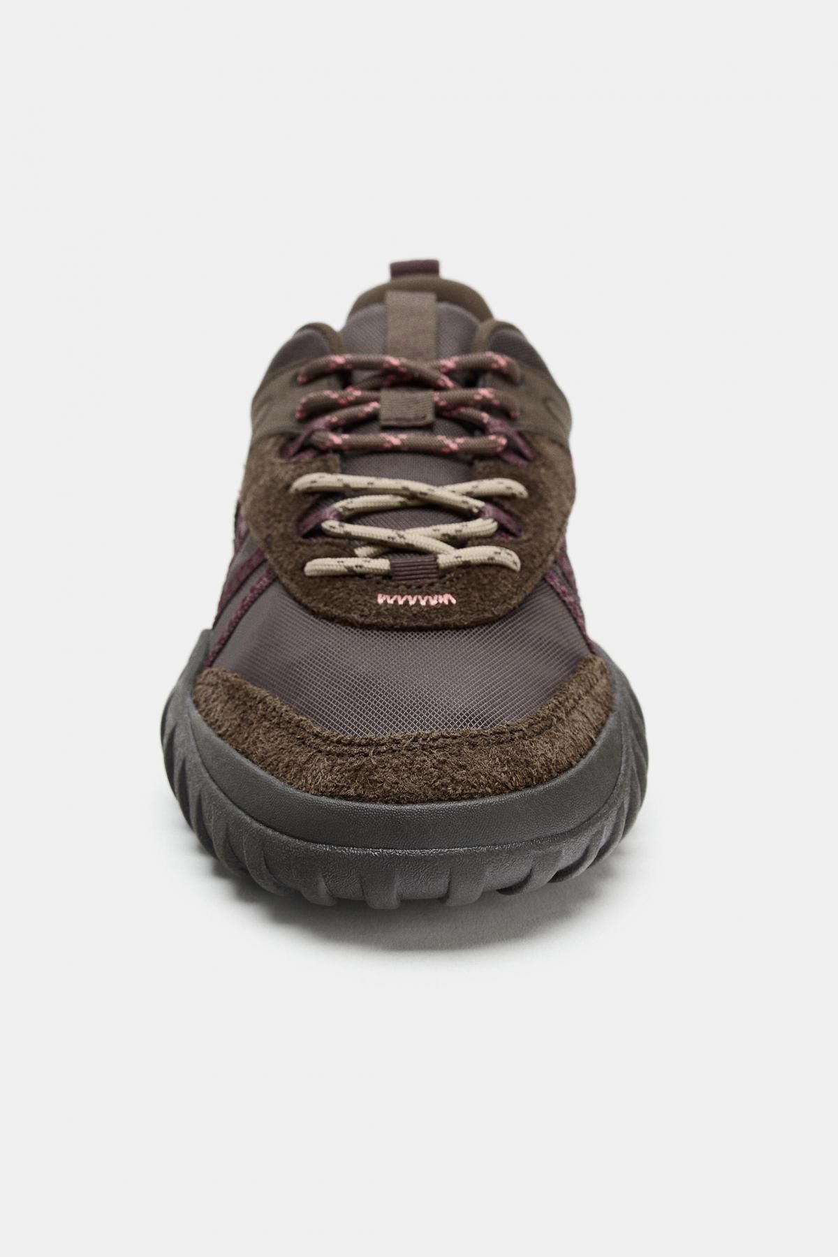 자라 테크니컬 러닝 러버솔 스니커즈 5042/610 BROWN - 상세 이미지 5