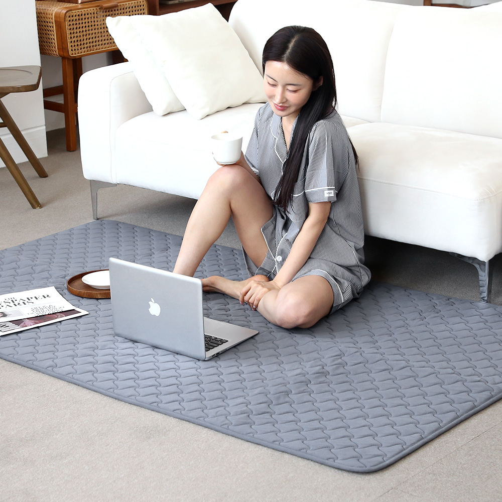 한일의료기 전자파없는 온열 전기매트 그래핀 카본 탄소 매트 침대 2인용 온도조절기 분리난방