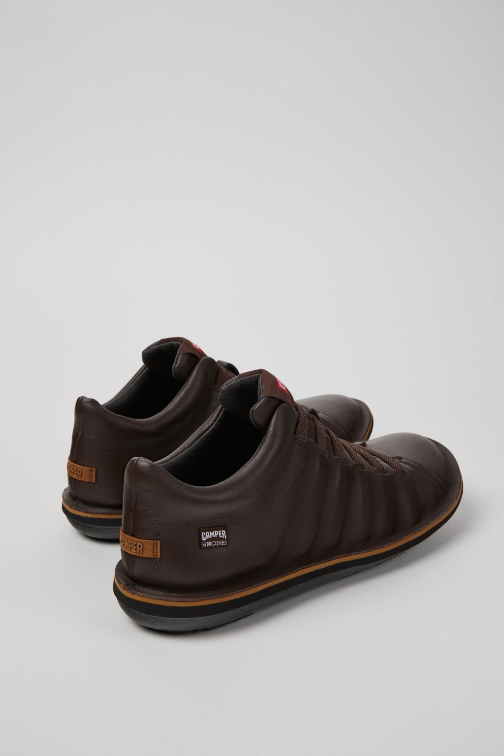 캠퍼 방수 브라운 레더 앵클부츠 Beetle K300479-007 BROWN - 상세 이미지 3