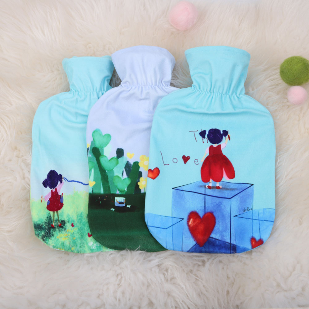 독일 파쉬 보온 물주머니 찜질팩 핫팩 노커버형 다이아무늬 보온주머니 2L 상세 이미지 5