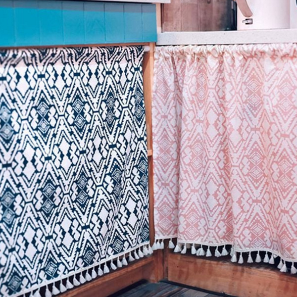 린넨 바란스 테이블 가리개 커튼 싱크대 다용도