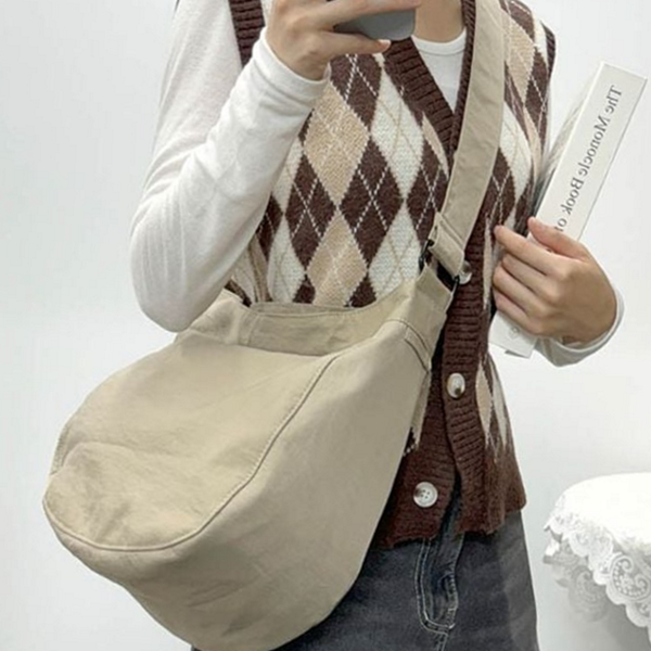 데일리 여성 호보백 캐주얼 여성 숄더백 가벼운 베이직 - 상품 이미지