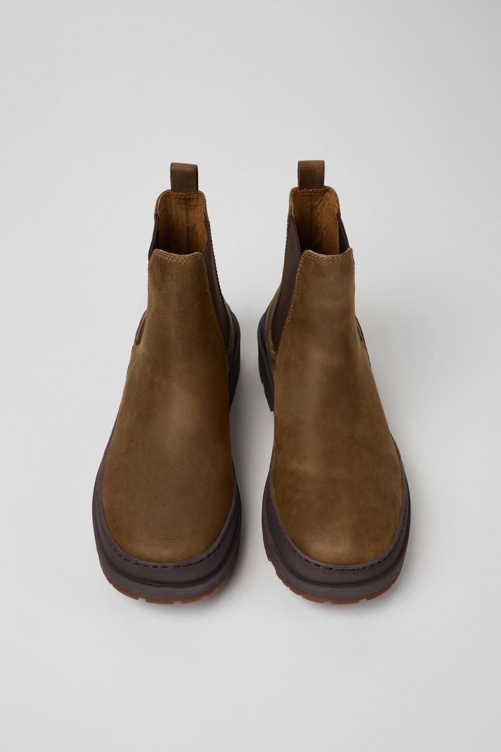캠퍼 브라운 누벅 남성 앵클부츠 Brutus Trek K300435-014 BROWN - 상세 이미지 4
