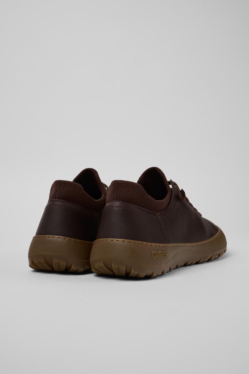 캠퍼 친환경 브라운 레더 스니커즈 Peu Serra K101075-005 BROWN - 상세 이미지 3