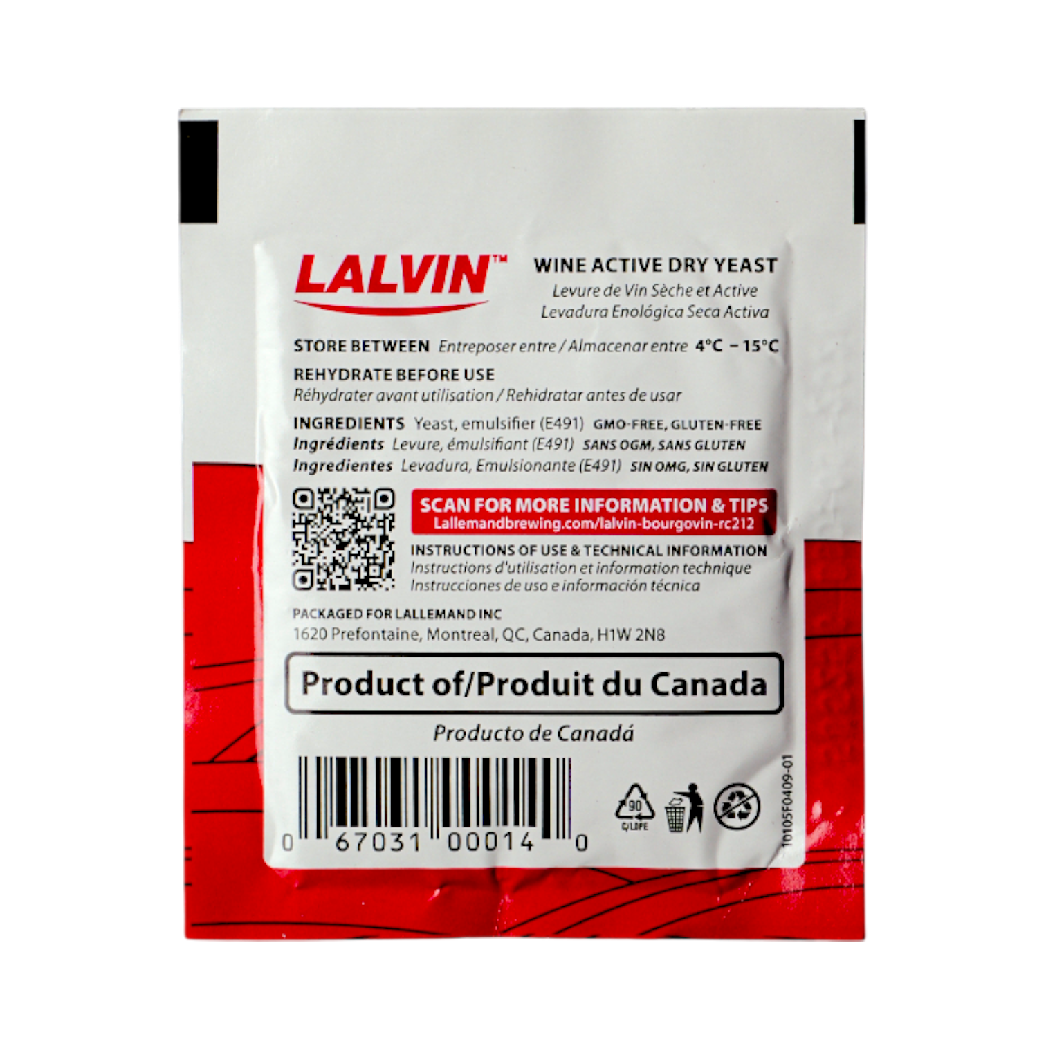 라빈 LALVIN RC212(5g) 5개 와인 미드 막걸리 샴페인 효모 - 상세 이미지 3