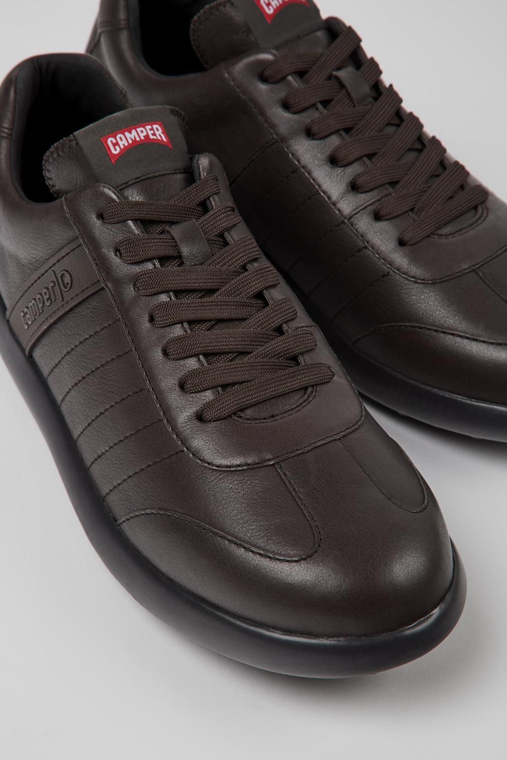 캠퍼 브라운 레더 남성 스니커즈 Pelotas XLite K100752-002 BROWN - 상세 이미지 2