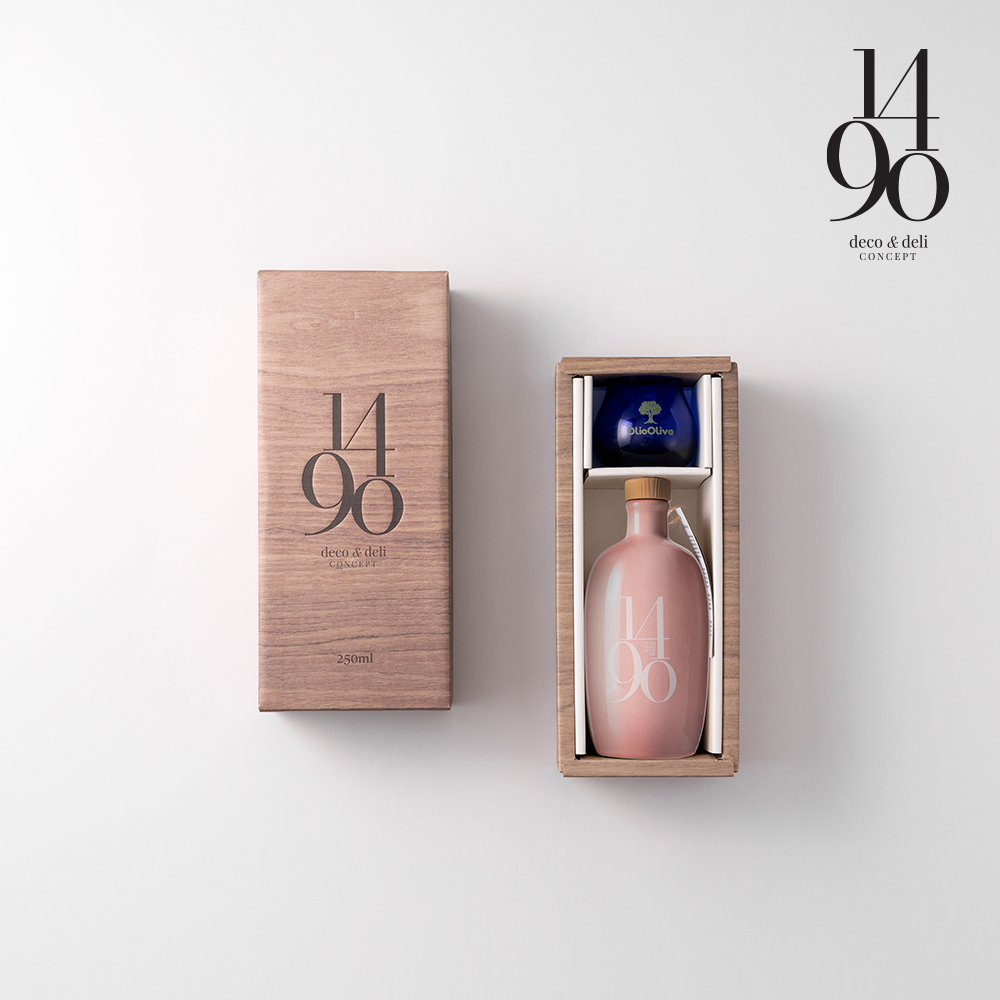1490 파하레라 올리브오일 250ml 공인 시음잔 선물세트, 쇼핑백(대) 동봉 - 상세 이미지 2
