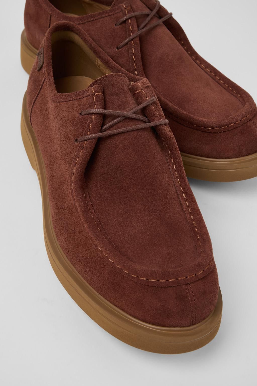캠퍼 스웨이드 브라운 컴포트 더비슈즈 Norman K100999-004 BROWN - 상세 이미지 2