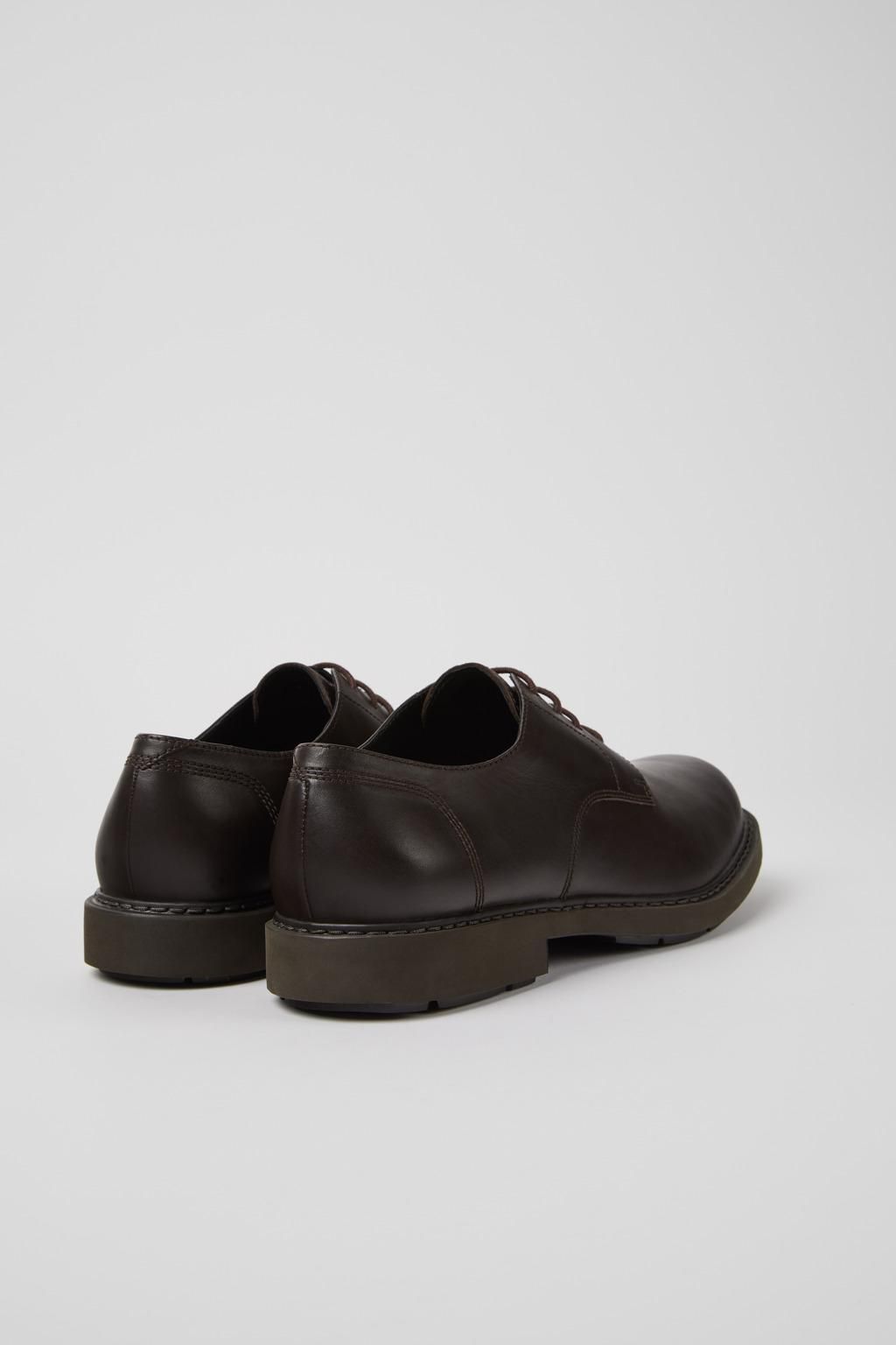 캠퍼 브라운 레더 블루처 슈즈 Neuman K100152-022 BROWN - 상세 이미지 3