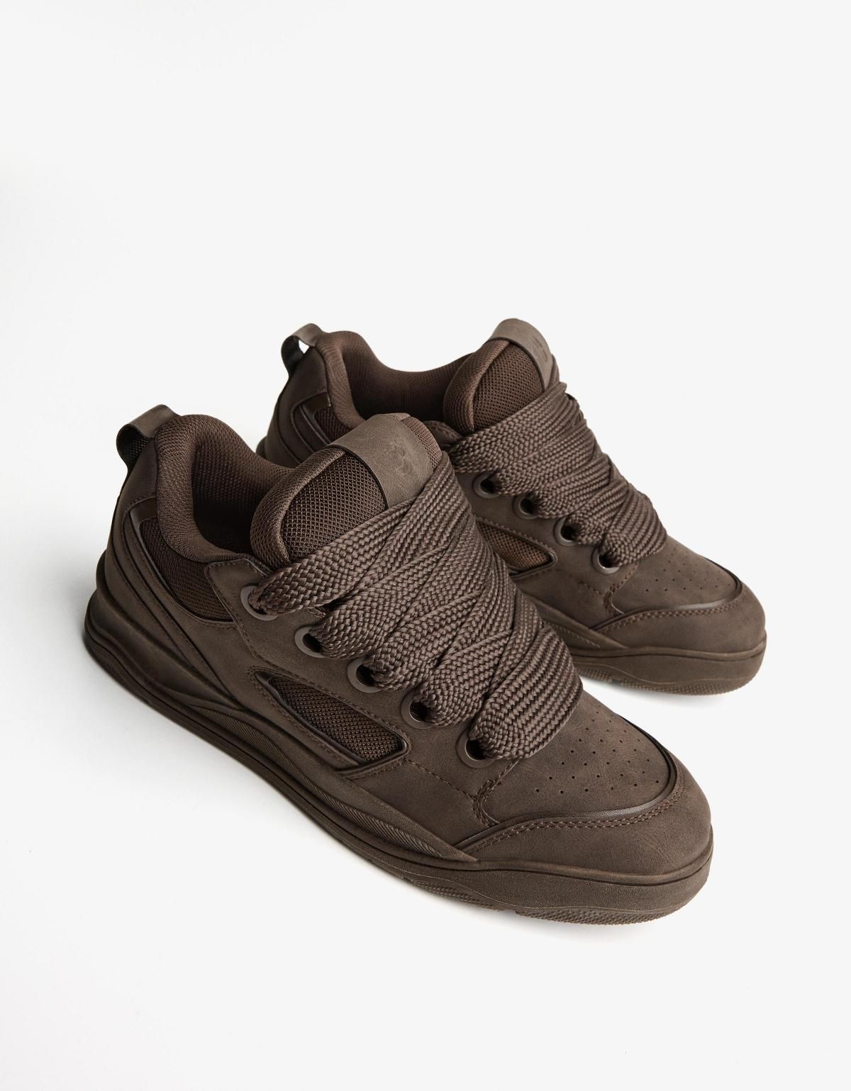 버쉬카 청키 스케이터 테크니컬 스니커즈 2409/664 BROWN - 상세 이미지 4