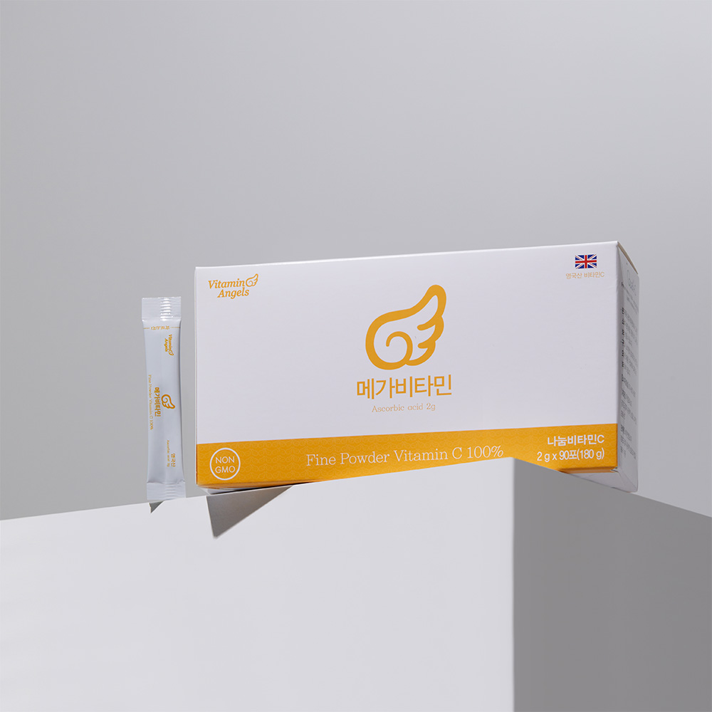 메가비타민C 2000mg (비타민엔젤스 고용량 비타민C 2gX90포 3개월분) - 상품 이미지