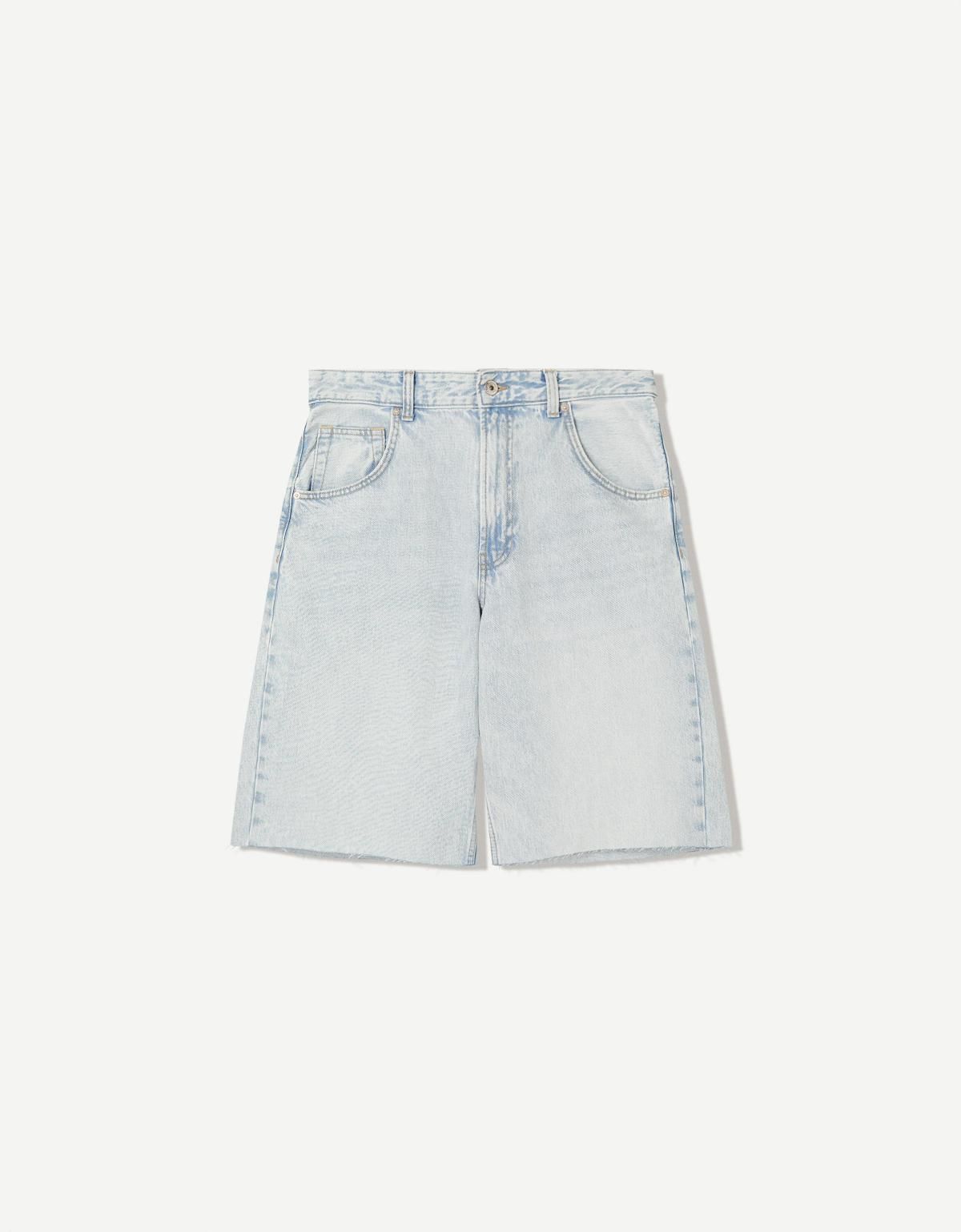 버쉬카 라이트데님 슈퍼배기 버뮤다 반바지 3353/352 LIGHT BLUE - 상세 이미지 2