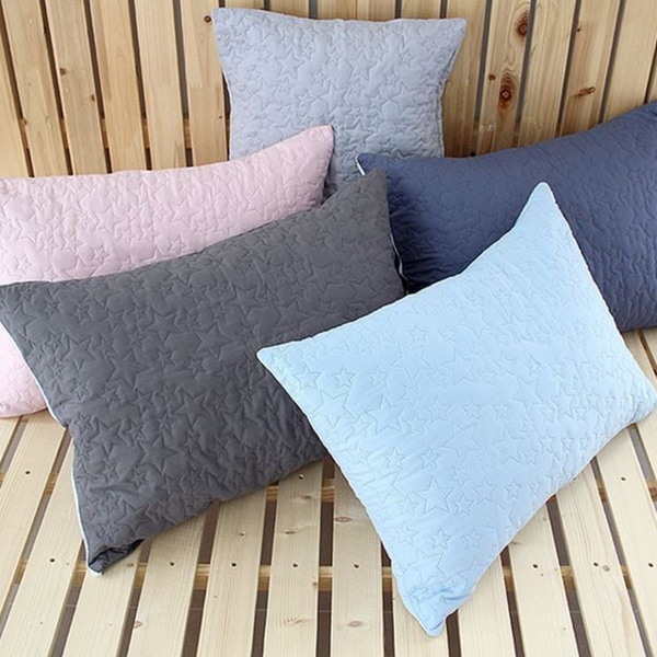 호텔 누빔 베개 커버 사계절 별 무늬 베개 커버